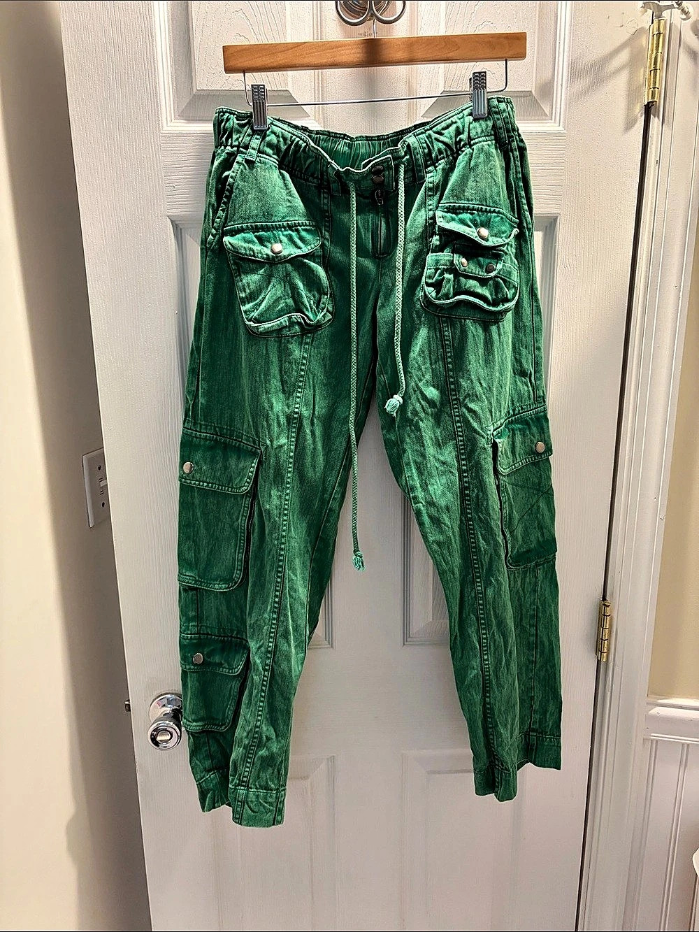 Free People Tahiti pull on Cargo Pants Green XS